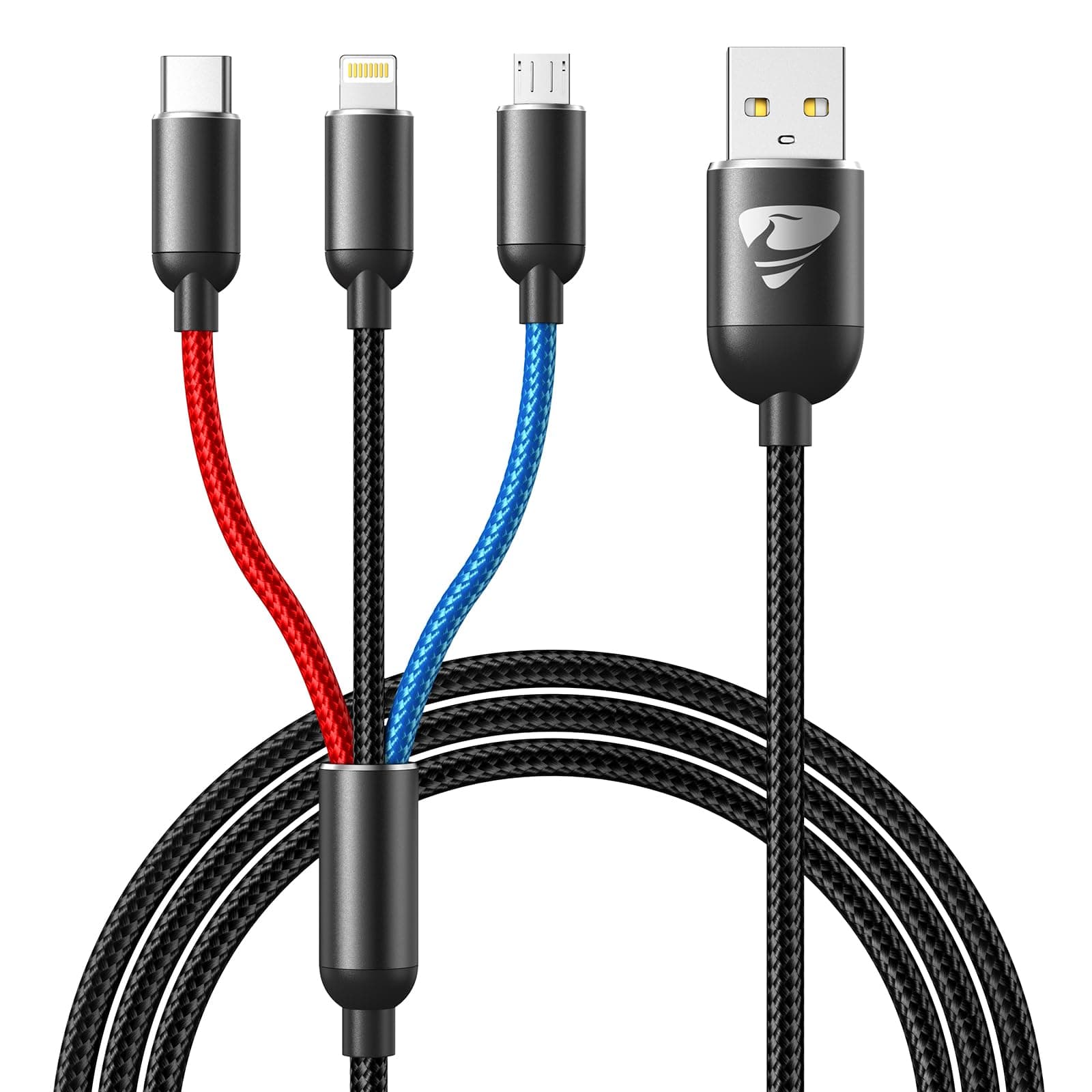🔌📱 Multi USB Kabel, 3 in 1 Universal Ladekabel 1.2M Schnell USB Ladekabel Mehrfach