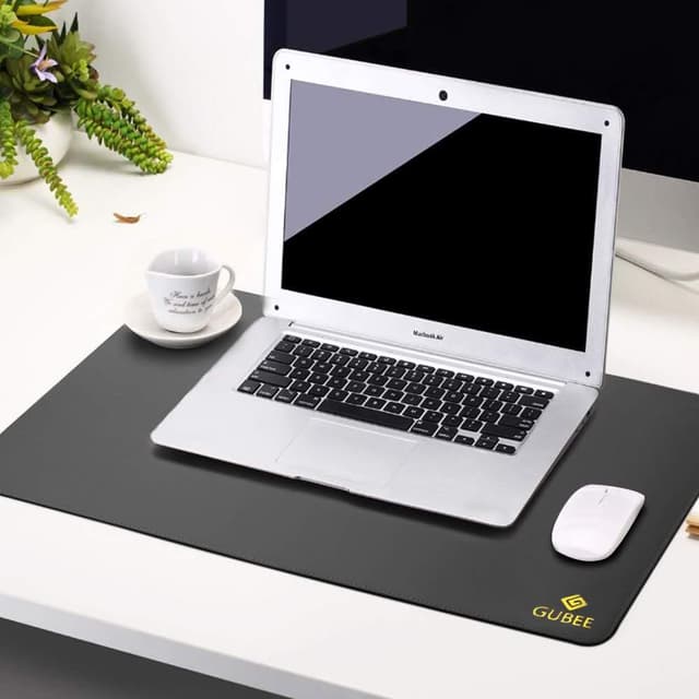 🌟 GUBEE PU-Leder Multifunktionsbüro-Schreibtischunterlage Mauspad 🖱️