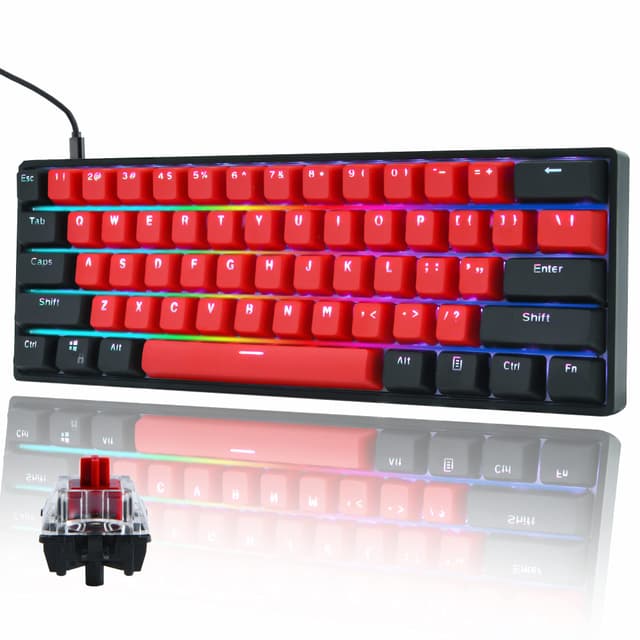 SOLIDEE 60% Wired mechanische Gaming-Tastatur mit RGB Hintergrundbeleuchtung ✨