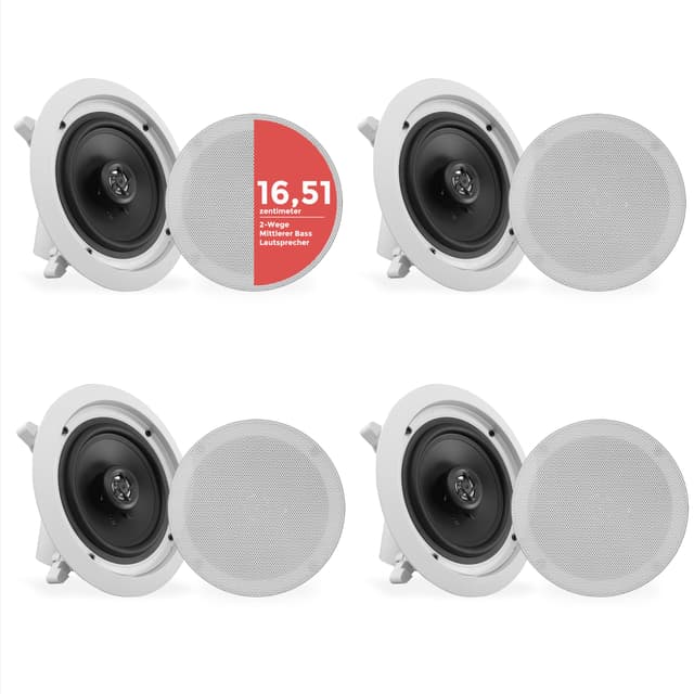 Pyle 16.5cm 4- Deckenlautsprecher mit Bluetooth 🎶