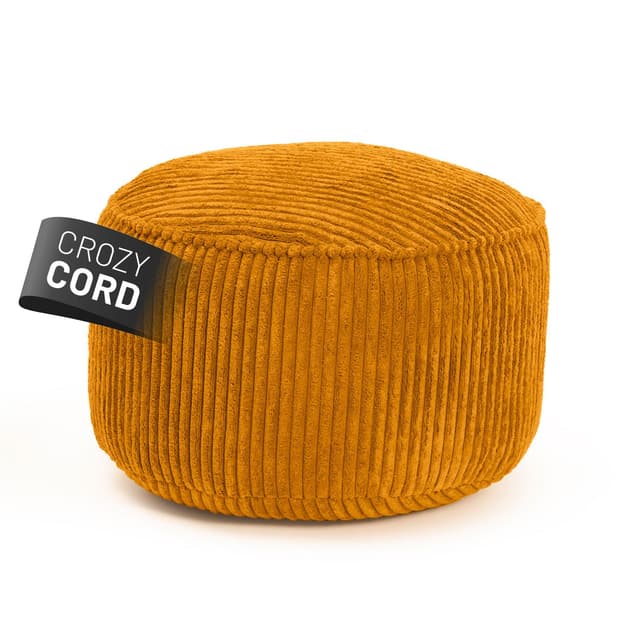 Lumaland Sitzsack Pouf aus Cord | Kompakter 50L Gaming Pouf mit 3-in-1-Funktion
