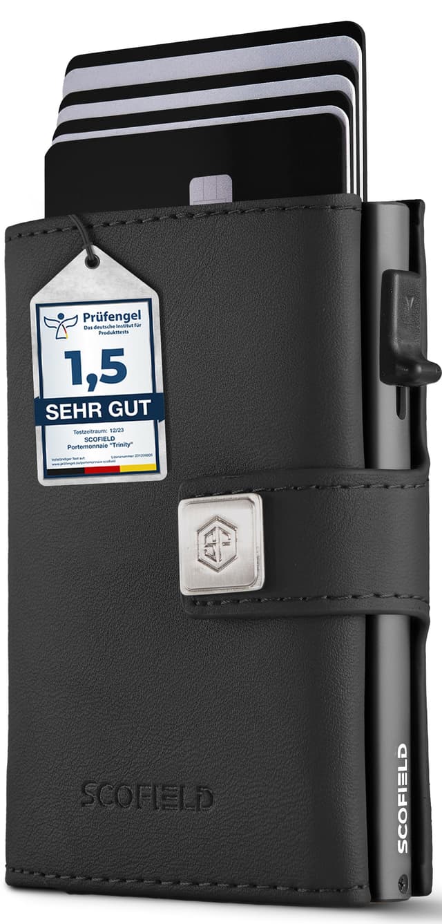 SF SCOFIELD Trinity Premium Slim Wallet für Männer 🌟 RFID Schutz 🌟 Smart Wallet 🌟 Herren Geldbörse
