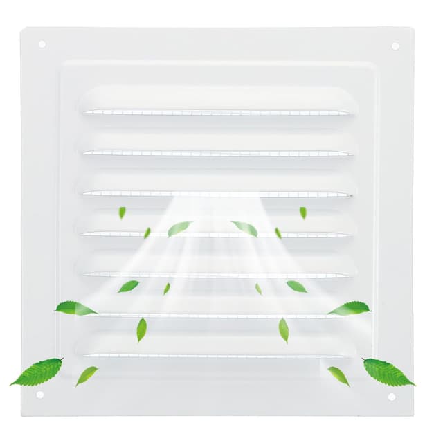 Quadratische Lüftungsschlitze Weiß 165 x 165 mm Lüftungsgitter Abluftgitter Belüftung Abdeckung 🌬️