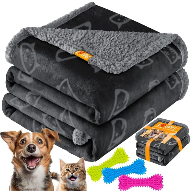 🐶 Lovpet® Wasserdichte Hundedecke + 3X Kauknochen für große Hunde und Katzen 🐾