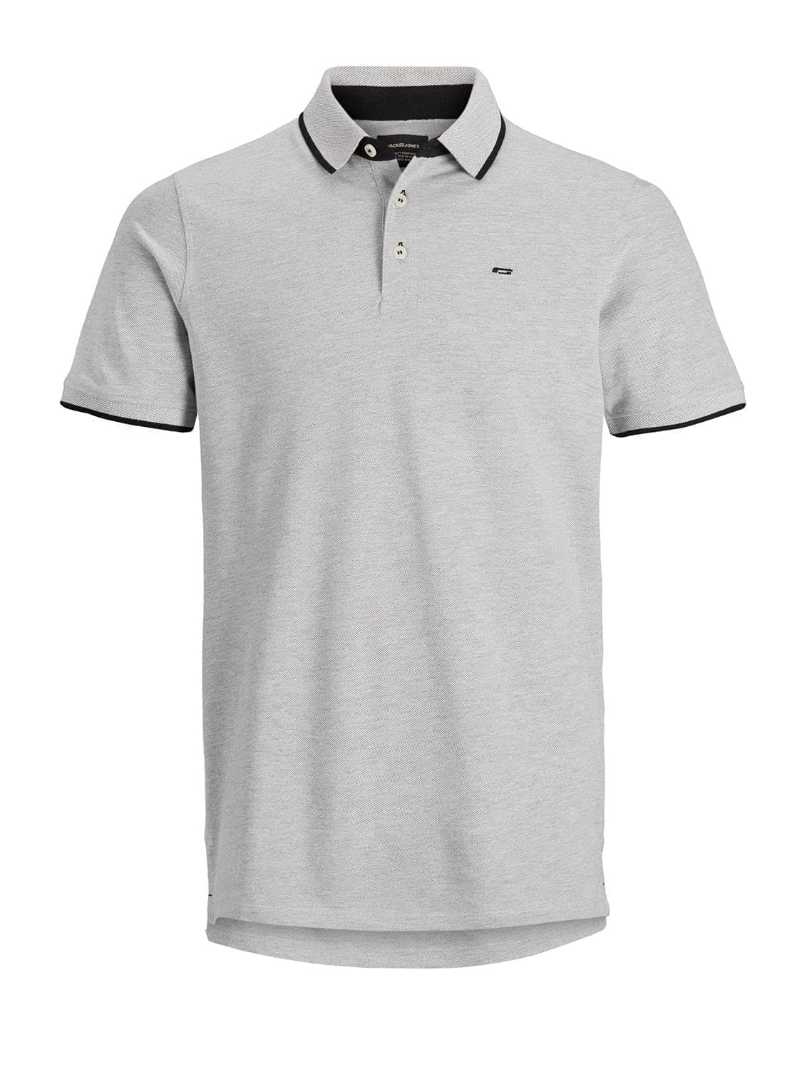 👕 JACK & JONES Herren Jjepaulos Polo Ss Noos Polohemd L Light Grey Melange 3 - Angebot!