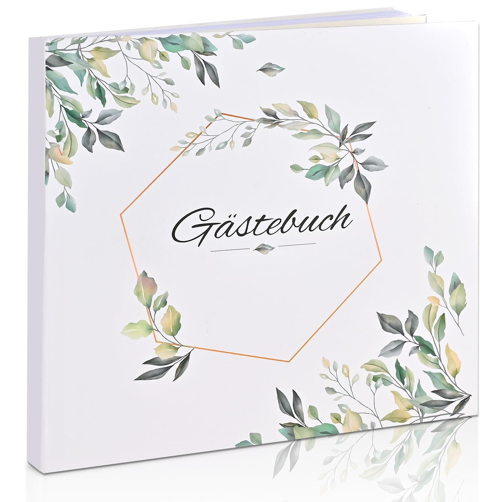 📔 Tigvio Gästebuch Hochzeit, 120 Seiten Gästebuch, Hochzeit Gästebuch 21 x 21 cm