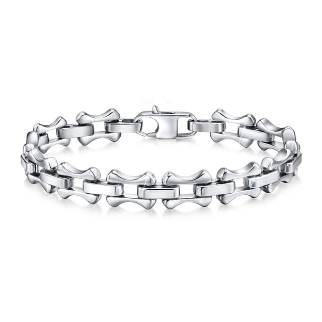 VNOX Armband Herren Edelstahl Silber 🎁 Geschenk für Ihn Armbänder Gliederarmband Schwarz Gold