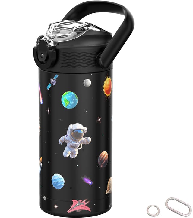 MYFOREST 400 ml isolierte Kinder-Wasserflasche 🚀🪐