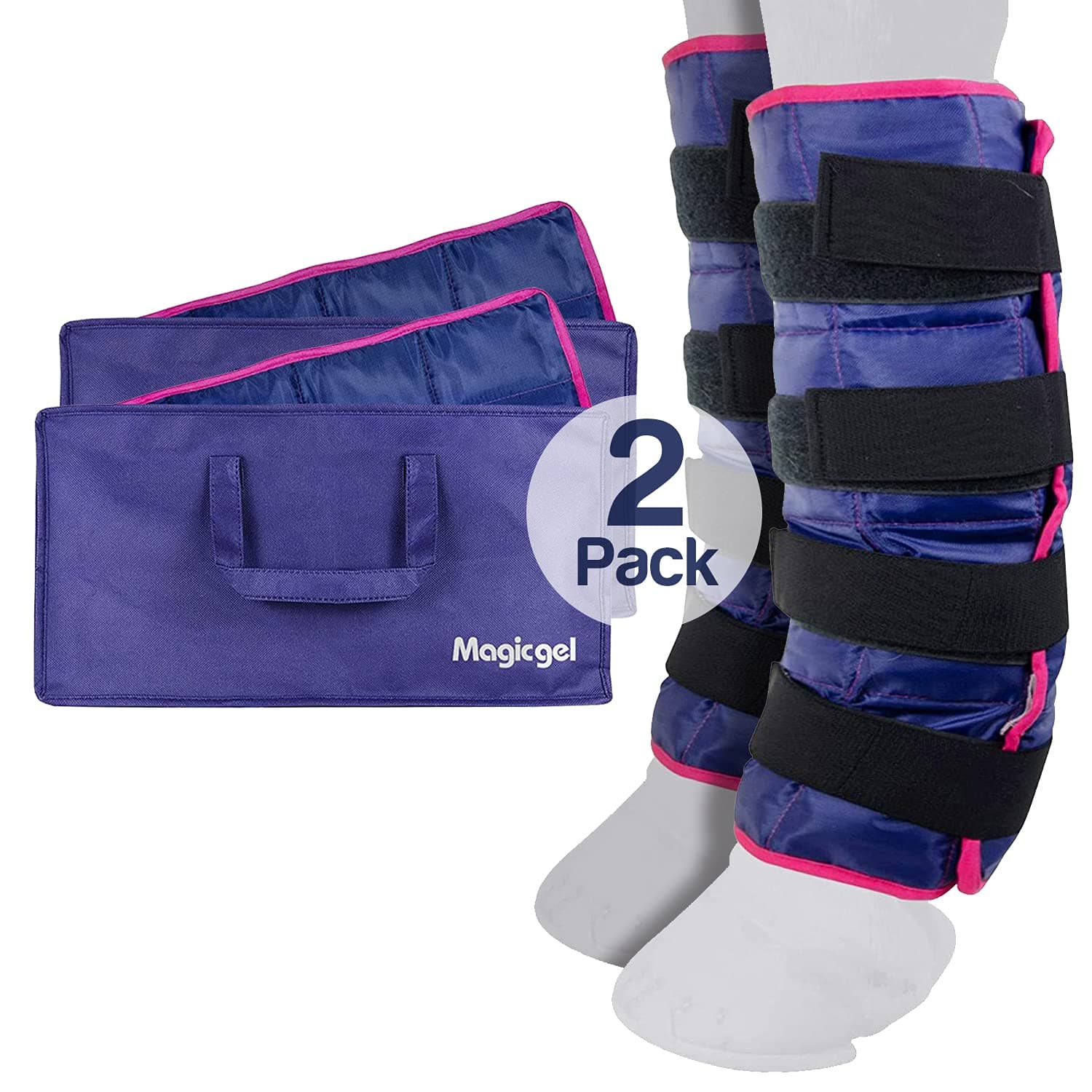 Magic Gel - Kühlgamaschen für Pferde - Twin Ice Boot 2 Stück ❄️🐴