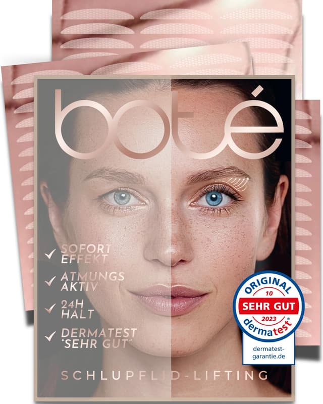 BOTÉ 144 Schlupflider Stripes unsichtbar & atmungsaktiv (S) - Lidstraffung Strips für strahlende Augen 😍