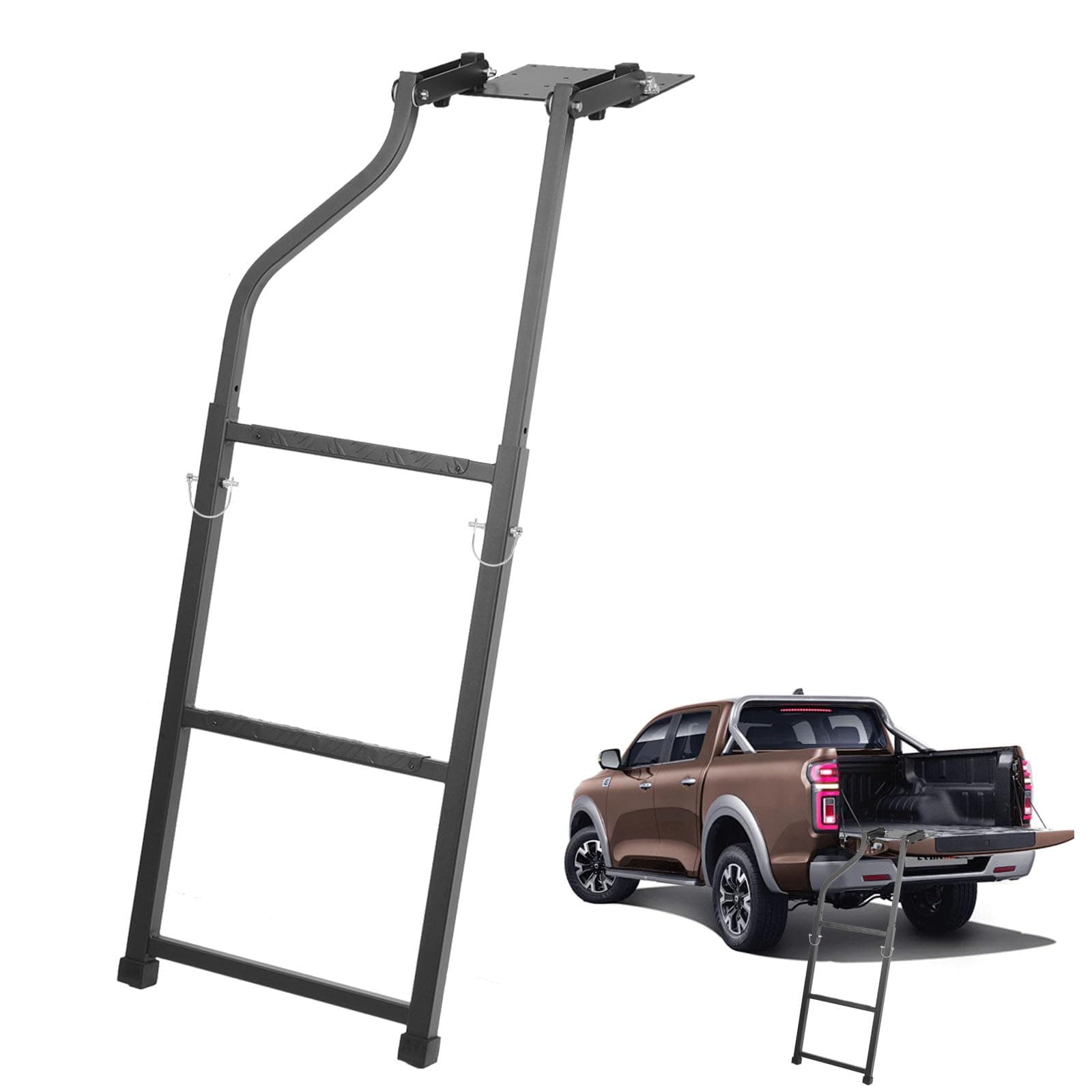 🚚🔧 Aleawol Heckklappenleiter für Pickup Truck - Verlängerung Klappbare Heckklappe Trittleiter