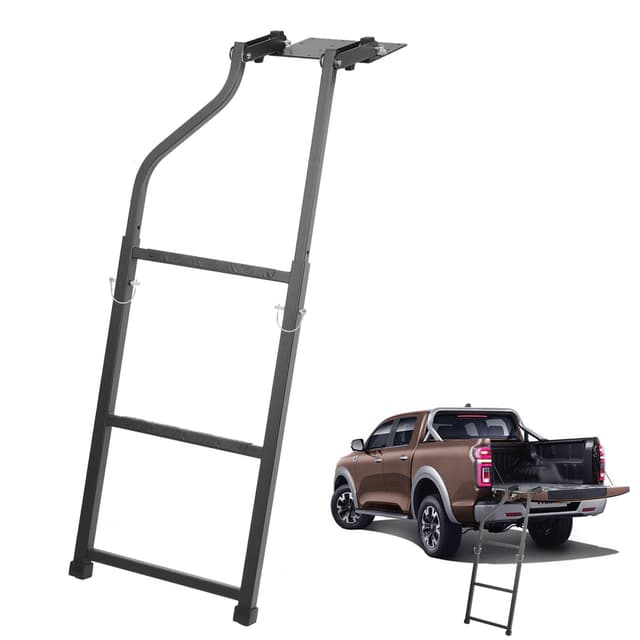 🚚🔧 Aleawol Heckklappenleiter für Pickup Truck - Verlängerung Klappbare Heckklappe Trittleiter