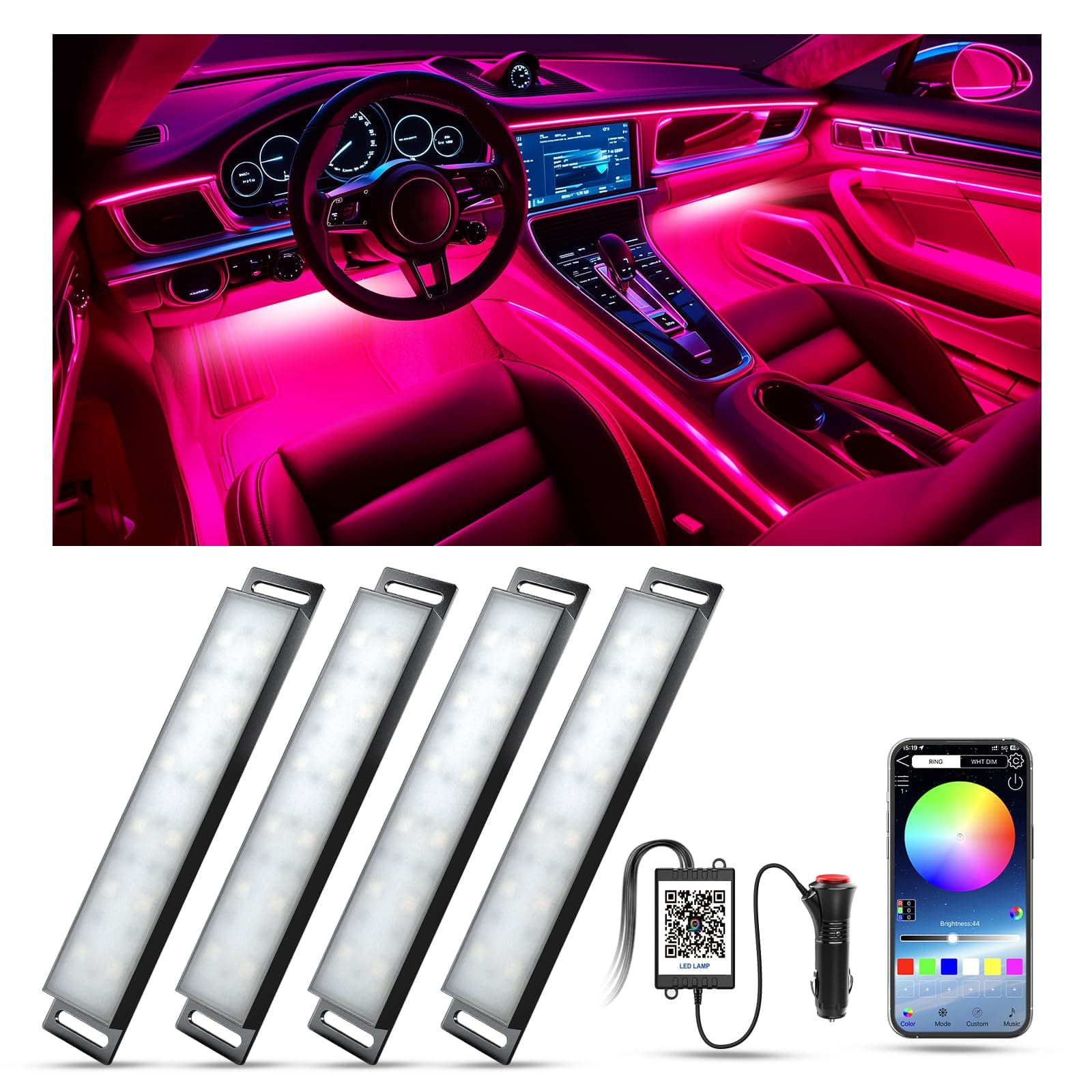 YiLaie RGB LED Innenbeleuchtung Auto 🚗💡🌈