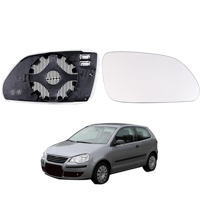 Heizbare Spiegelglas Ersatz für VW POLO 9N 2005-2010 🔥🚘