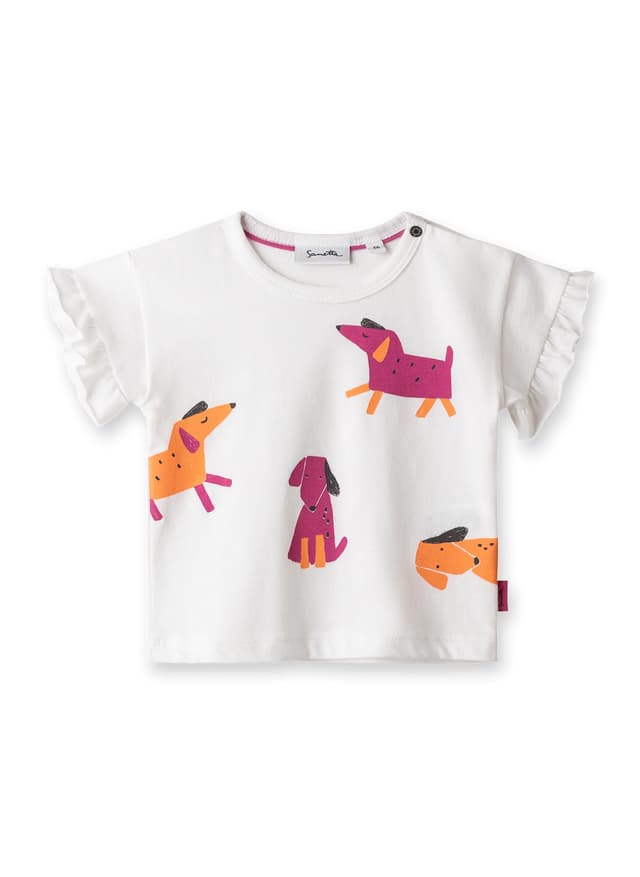 👶👕 Sanetta Pure Mädchen T-Shirt Off-White | Nachhaltiges und bequemes Shirt aus Bio-Baumwolle für Mädchen