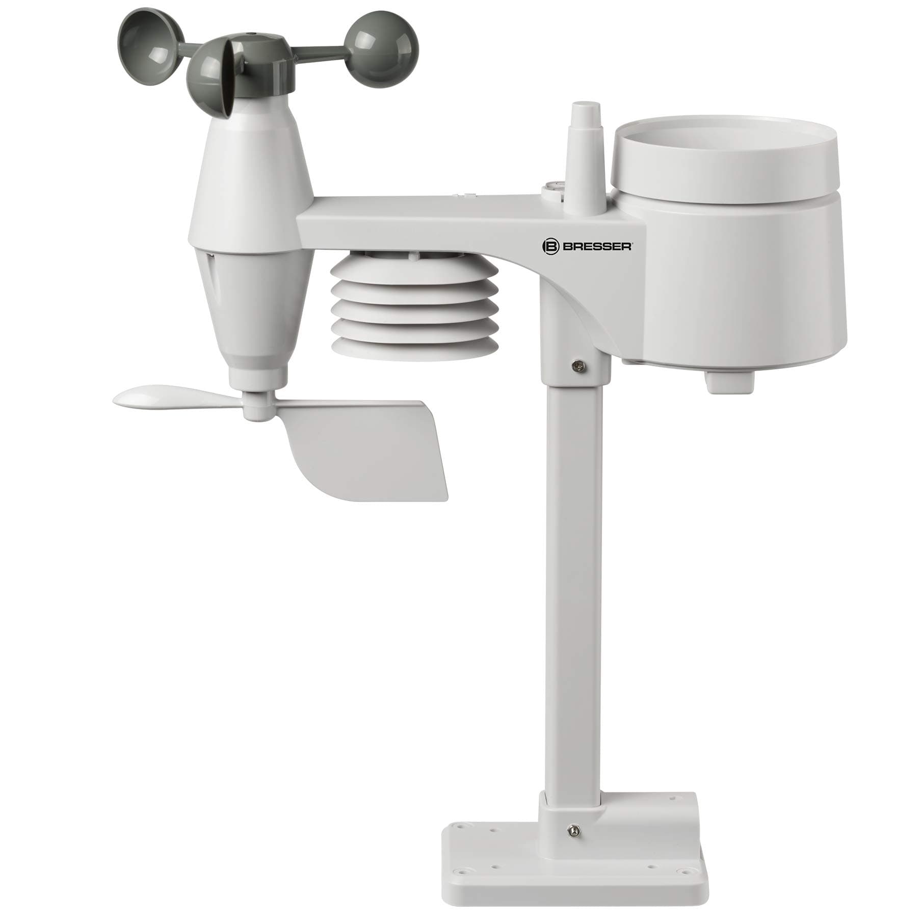 Bresser 5-in-1 Multi Funk Sensor für Wetter-Center 7002510/7002511/7002512/7002513 Weiß ⛅️🌬️🌧️
