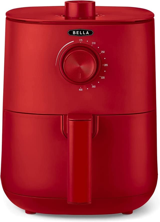 🔥 BELLA 3 L Manuelle Heißluftfritteuse in Matte Rot 🔴