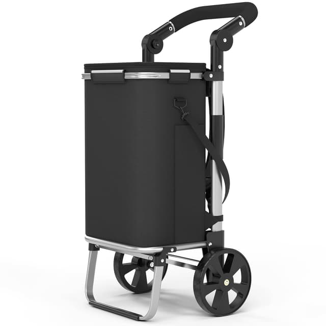 🛒🌞 FUNLAX Einkaufstrolley mit Kühlfunktion | 4in1 Trolley | Klappbar & Leicht | 50 kg Ladekapazität