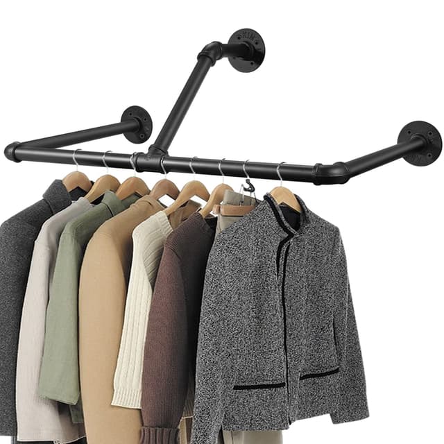 👗🌟 TANiCE Industrierohr Kleiderstangen 83cm - Retro-Design für Schlafzimmer & Wohnzimmer 🌿