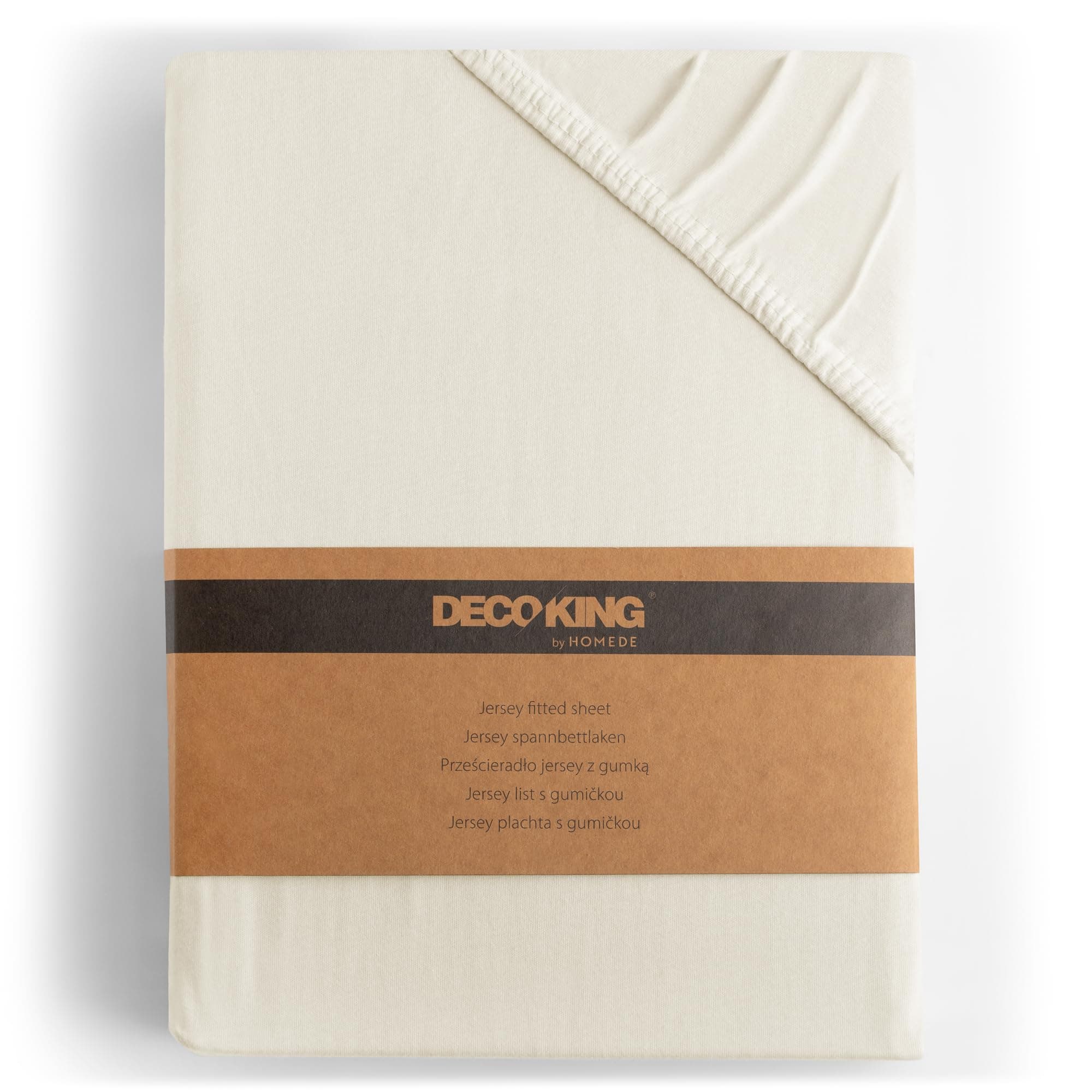DecoKing Spannbettlaken 120x200 140x200 cm 100% gekämmte Baumwolle Ecru 🛏️🌟