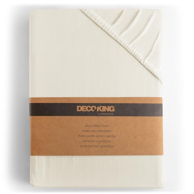 DecoKing Spannbettlaken 120x200 140x200 cm 100% gekämmte Baumwolle Ecru 🛏️🌟