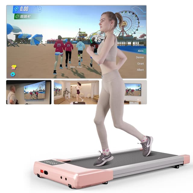 Superun Walking Pad max 159 KG/136 KG, Laufband für Zuhause mit Trainingseinheit 🏃‍♀️🎮