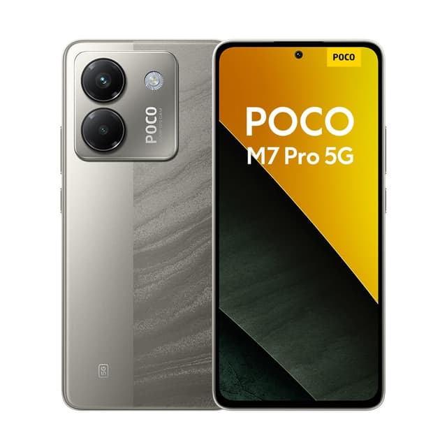📱 Xiaomi Poco M7 Pro 5G Smartphone, 8+256GB, Silver - 45W TurboCharge, 120Hz AMOLED Display!