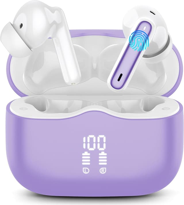 🎶 Bluetooth Kopfhörer: In Ear HiFi Stereo Kopfhörer mit 4 Mic - 40Std Akkulaufzeit