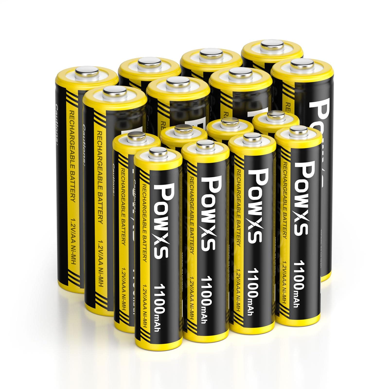 POWXS AA und AAA Akku Set - 16 Stück Wiederaufladbare Batterien 🔋🔋