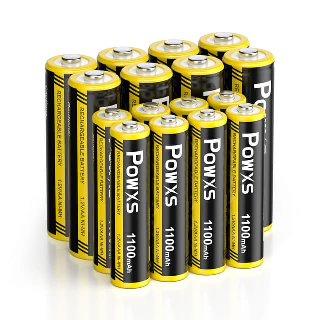 POWXS AA und AAA Akku Set - 16 Stück Wiederaufladbare Batterien 🔋🔋