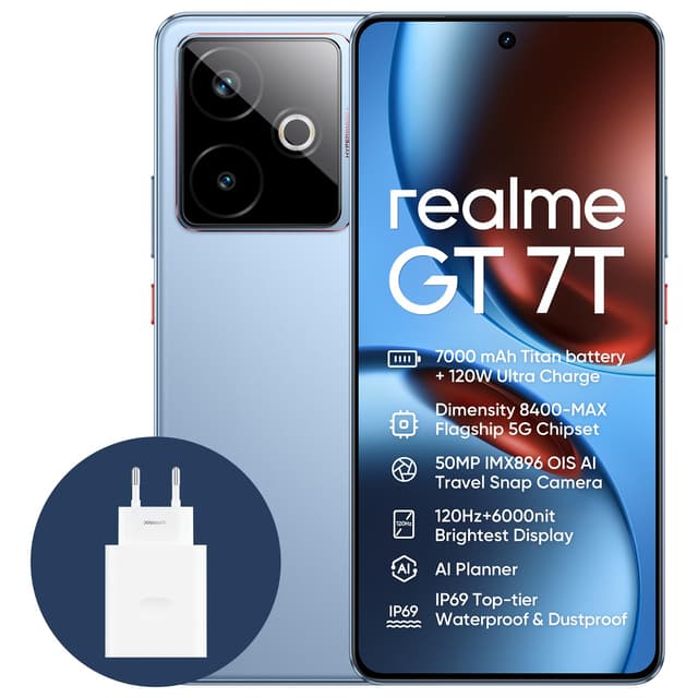 📱 realme GT 7T 5G Smartphone 12+512GB 🚀📸🕹️
