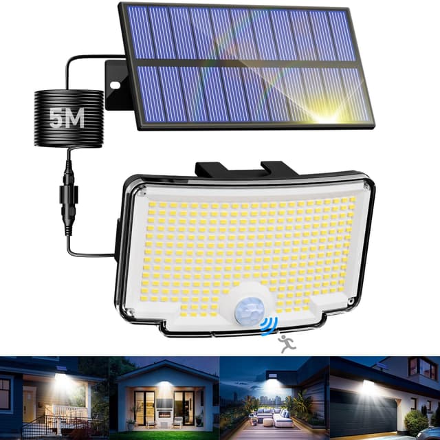 Nipify Solarlampen für Außen mit Bewegungsmelder