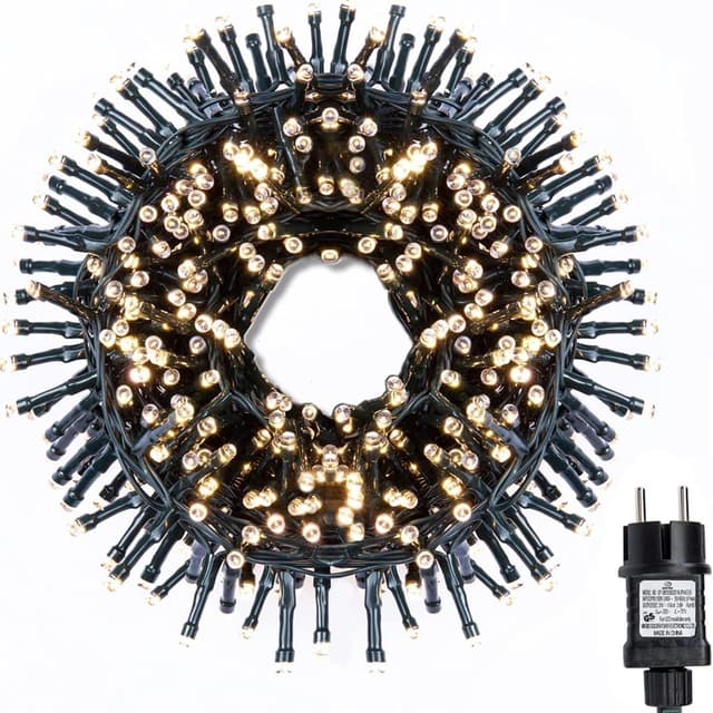 🌟 Gresonic-Led-Cluster-Lichterkette-Strombetrieb Deko für Innen Außen Garten Weihnachtsbaum Hochzeit (750LED, Warmweiss Dauerlicht) 750LED Warmweiss Dauerlicht - Angebot!