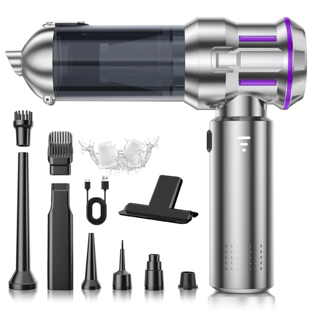 🌟 Handstaubsauger 22000Pa 4-in-1 Akku Kabellos mit 1-Knopf-Selbstentleerung 🧹