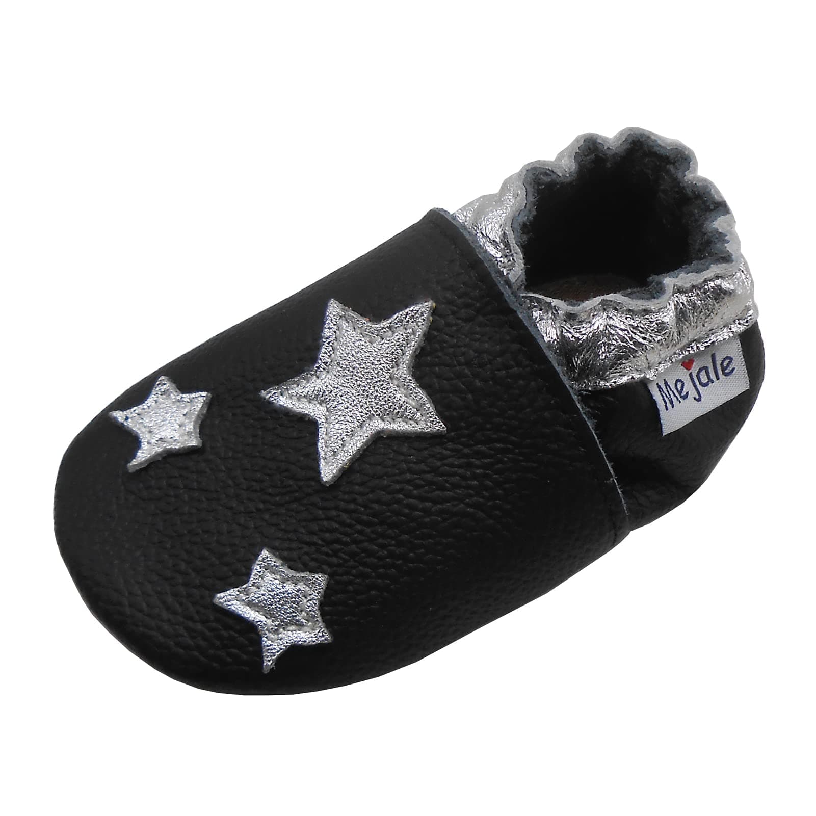 👶👟 Mejale Weicher Leder Gummisohle Krabbelschuhe Säugling Babyhausschuhe 🌟