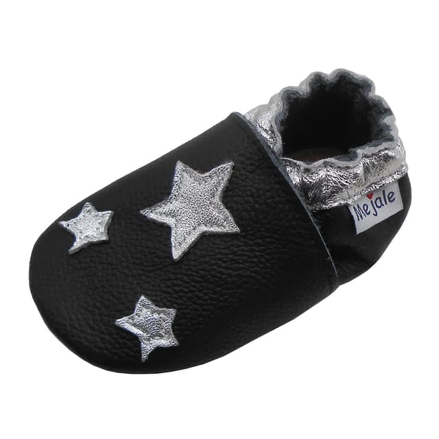 👶👟 Mejale Weicher Leder Gummisohle Krabbelschuhe Säugling Babyhausschuhe 🌟
