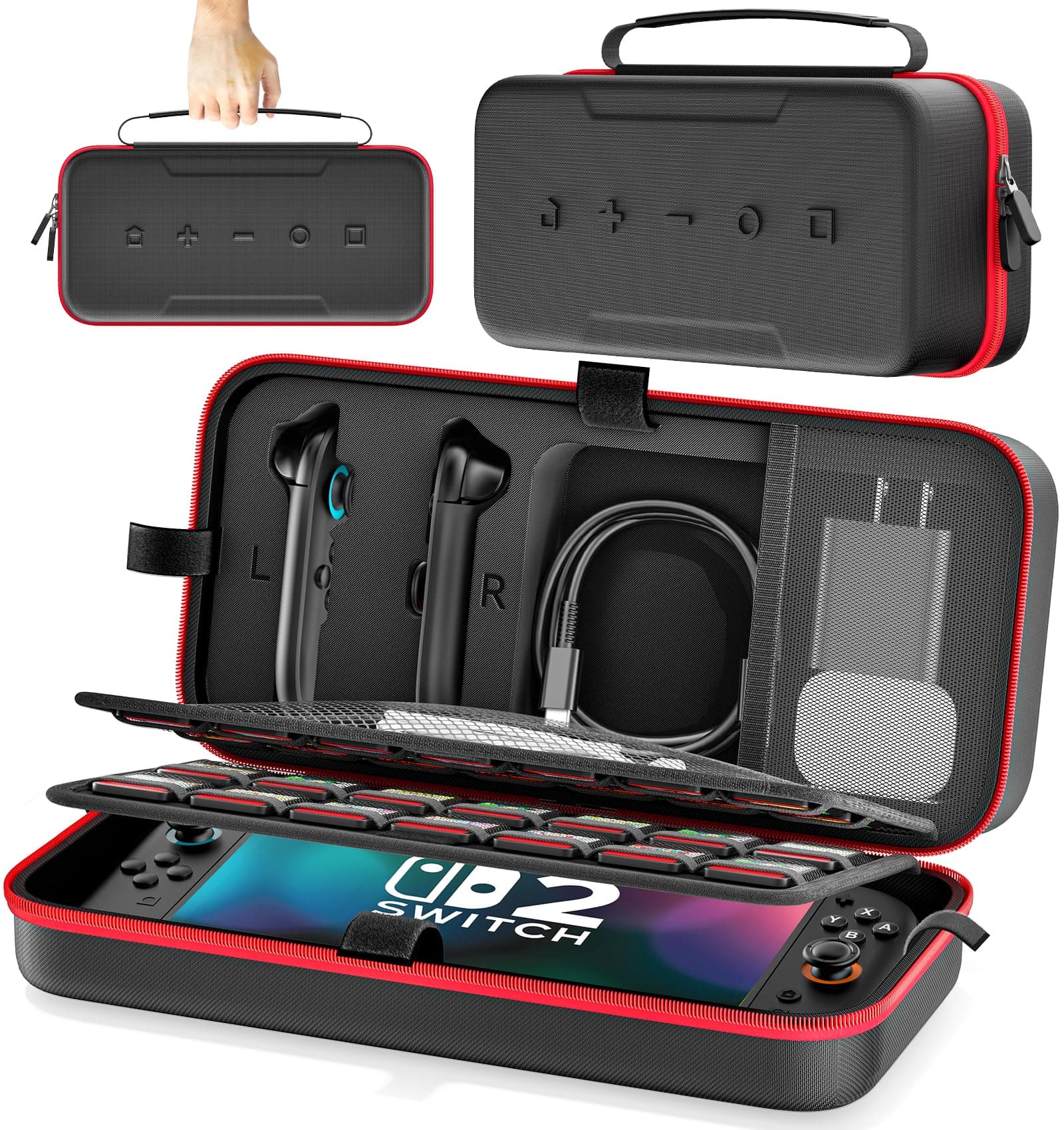🎮 Rysker Switch 2 Tasche für Nintendo Switch 2 2025 mit 28 Spielen 🎮