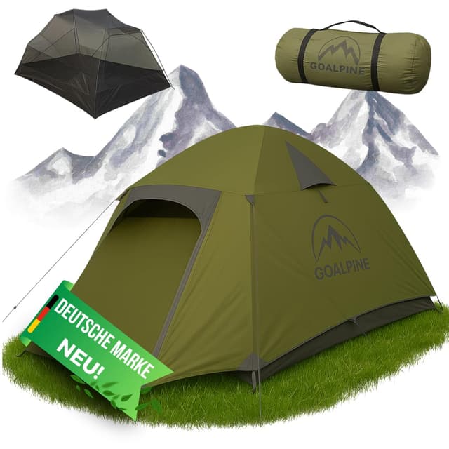 GOALPINE® Zelte für 1 & 2 große Personen | Ultraleicht & kompakt 🏕️