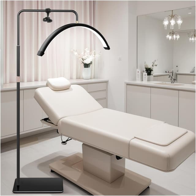 yAyusi Halbmond-Stehlampe für Wimpern mit Telefonhalter 🌙💡