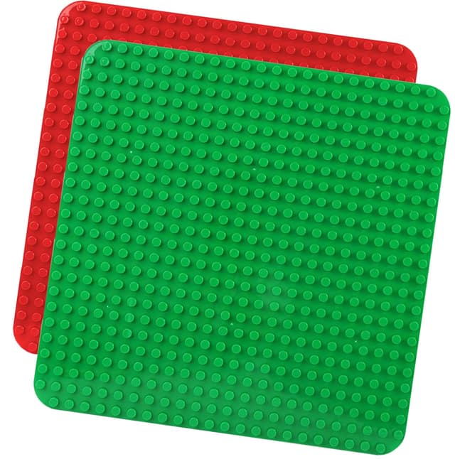 🧩 HUYIYI 2 Große Bauplatte Kompatibel mit Allen Großen Marken Platten, 38.4 * 38.4cm Classic Grundplatte mit 24 x 24 Noppen für Steine 🧩