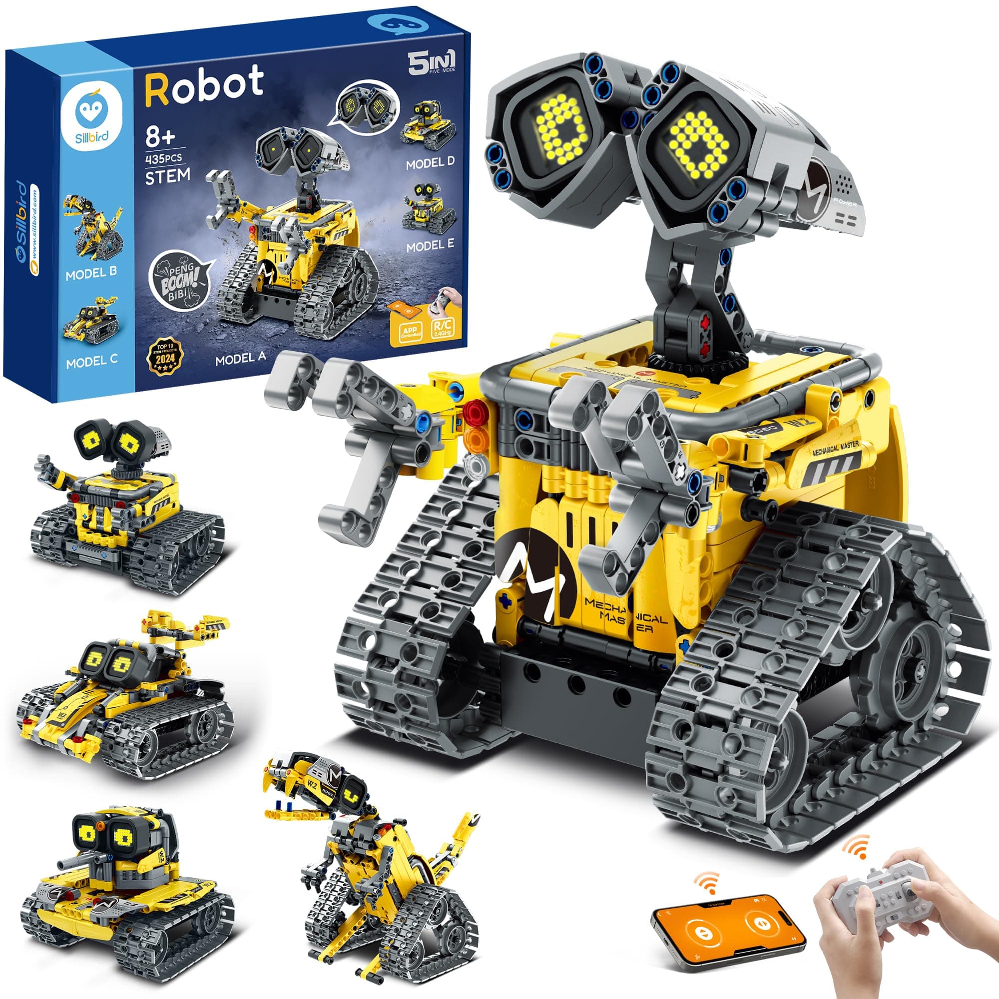 Sillbird Roboter Kinder - 5-in-1-Technik Roboter mit App-Fernsteuerung 🤖