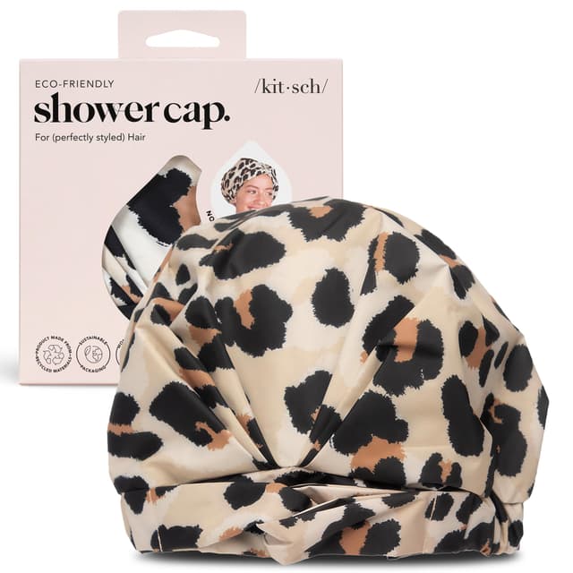 Kitsch Luxus-Duschhaube für Frauen 🚿👑 - Leopard Design