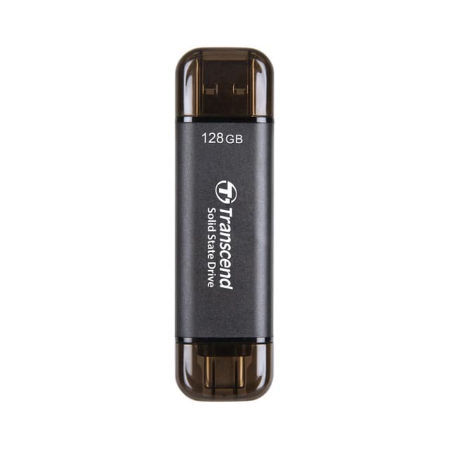 🚀 Deal: Transcend Portable SSD ESD310C 128GB Typ-A/Typ-C Kompatibel mit PS4/PS5 Schwarz - TS128GESD310C
