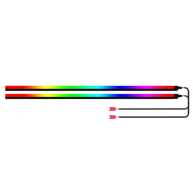 HMYC Dreamcolor Acryl Innenraum Auto Lichter, RGB Faser Optik Regenbogen Umgebungslichtleiste