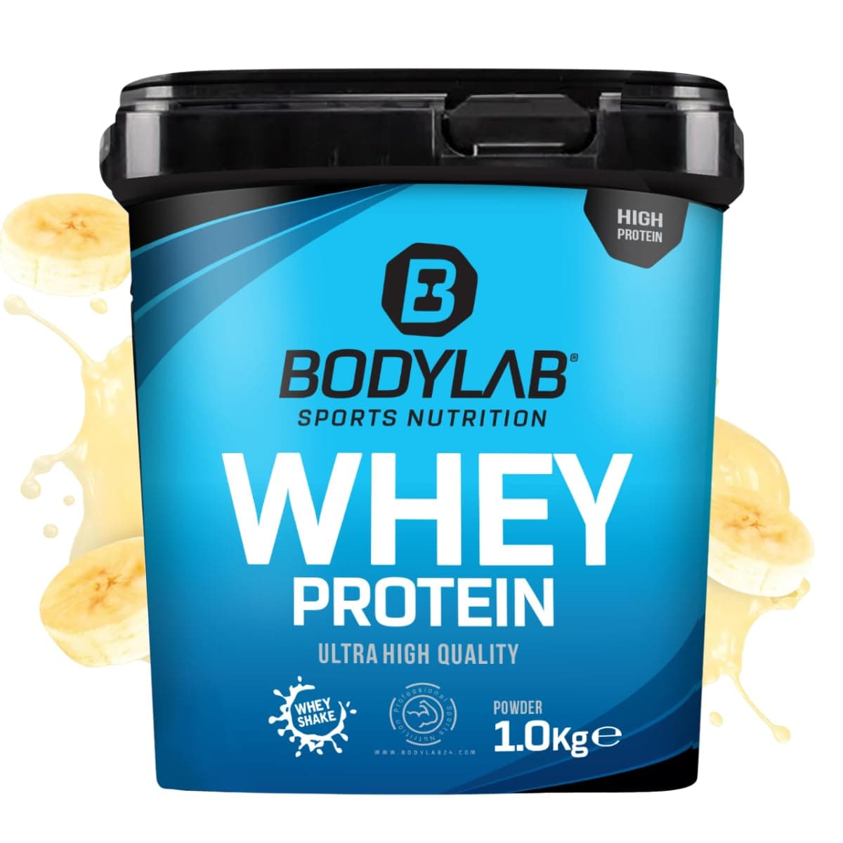 Angebot: Bodylab24 Whey Protein Pulver, Banane, 1kg 🍌 1kg (1er Pack)