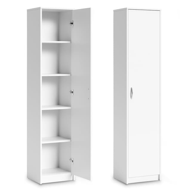 📚👚🔖 Bücherregal Kleiderschrank Regal weiß 40cm breit 180cm hoch Schrank Organizer Mehrzweckschrank