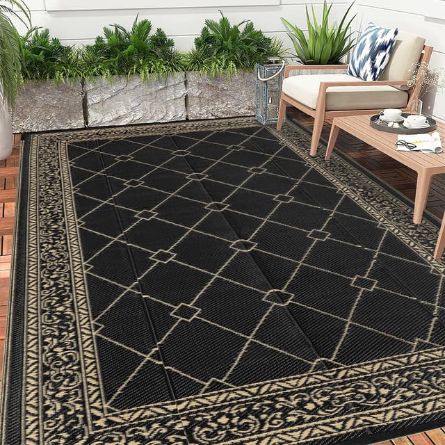 Enyhom Groß Outdoor Teppich 240 x 300 cm 🌞🏕️