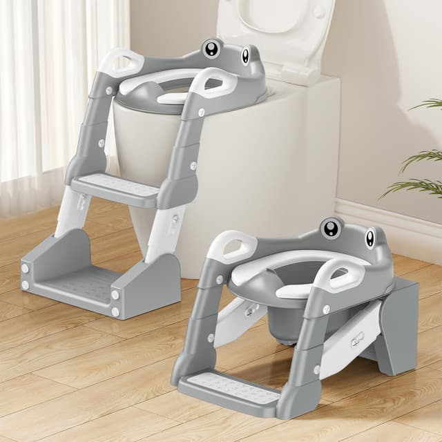 🚽 2 IN 1 Toilettensitz Kinder mit Treppe für Jungen Mädchen Baby 🚽