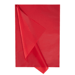 Decoupage Seidenpapier Rot Geschenkpapier - 50x70 cm - 20 Blatt Rot