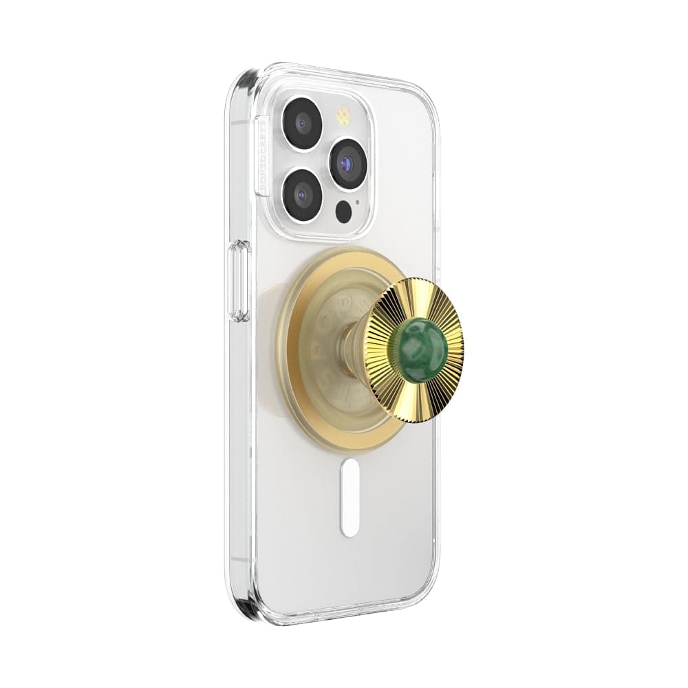 📱 PopSockets Phone Grip für MagSafe mit Kickstand - Gem Brooch Jade